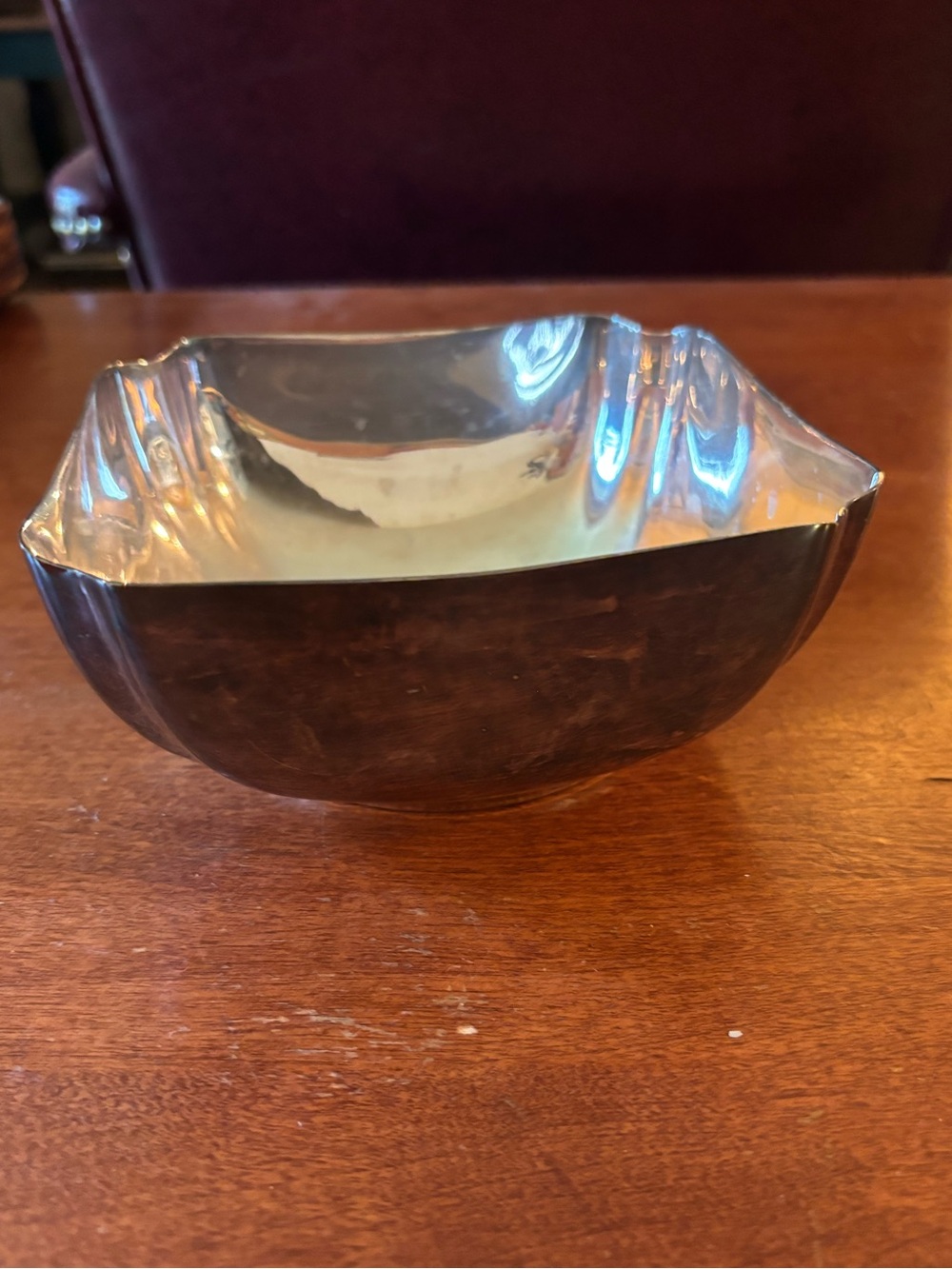 vintage Reed & Barton Silverplate Square Bowl